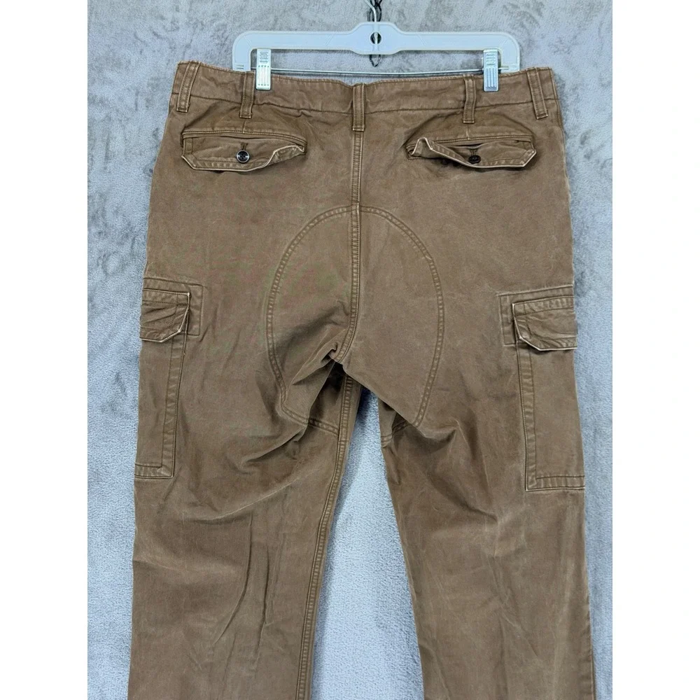 Banana‎ Republic Mens Slim Fit Cargo Pants Brown 36x36 558032-01 Cotton Utility